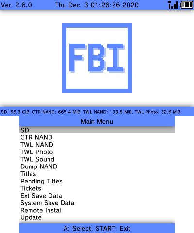 3ds .cia|FBI 3DS .